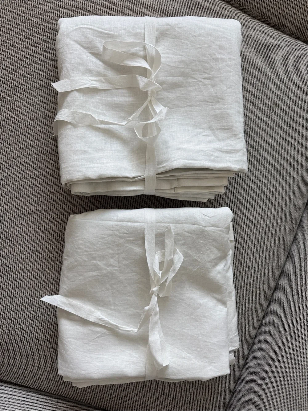 Quince European Linen Room Darkening Curtain in Cream